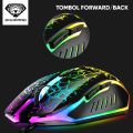 Divipard G202 Wired Cool RGB Optical Mouse Programming Ergonomics for PC Desktop Notebooks Suitable 3200DPI desktop Gaming Mouse. 