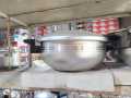 Best Quality National 2 in 1 Aluminum Pressure Cooker Karahi Wok With Free Glass Lid. 