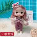 High-profile figure 17 cm Doll Big Head Cute Baby 8 Points BJD Children's Toy Little Princess Girl's Birthday Gift. 