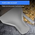 Plastic Chip Scoop French Fries Shovel Loader Chip Packaging Shovel Funnel Popcorn Fast Food Right Handle. 