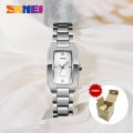 SKMEI New Women Fashion Watches Quartz Waterproof Watch Stainless Steel Simple Elegant Wristwatches watch for girls 1400. 