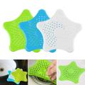 Pack of 2 Silicone Rubber Five-pointed Star Sink Filter Sea Star Drain Cover Sink Strainer Leakage Filter for Kitchen and Bathroom. 