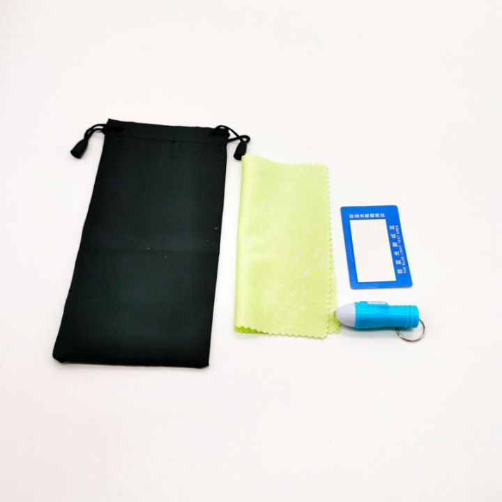 Anti-Blue Light Anti Radiationtester Kit (Package Include Blue Light 1Pc, Blue Ray Test Card 1Pc, Pouch 1Pc, Cleaner 1Pc)