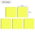 250PCS Waterproof Transparent Sticky Notes Memo Pad 50 Sheets Stickers Daily To Do List Note Paper for Student Office Stationery. 