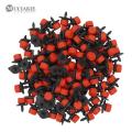 500pc 8Holes Red Adjustable Flow Dripper Micro Nozzle Dripper Emitter Drip Irrigation Sprinkler Nozzle Garden Watering. 