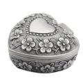 Classic Vintage Antique Heart Shape Jewelry Box Ring Small Trinket Storage Organizer Chest Christmas Gift,galactic. 