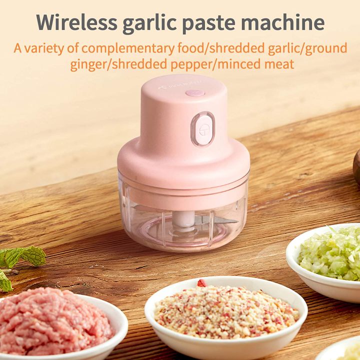 Wireless%20Portable%20Mini%20Electric%20Food%20Chopper%20-%20USB%20Rechargeable%20Chopper%20for%20Meat%20and%20Vegetables%20-%20250ml%20Bowl%20with%203%20Ultra%20Sharp%20Stainless%20Steel%20Blades%20-%20Effortless%20Chopping%20for%20Garlic,%20Onion,%20Chili,%20and%20Ginger%20-%20Food%20Processor%20and%20Kitchen%20Tool%20-%20Image%202