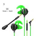 Professional G6/G9/G12 Gaming Earphones Wired In-ear Gaming Headset Real Stereo with Mic For Xiaomi Huawei Lenovo For PUBG CODM. 
