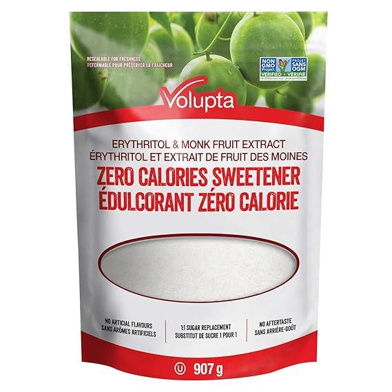 Monk Fruit Sweetener Monk Fruit & Erythritol Zero Calorie Sugar Substitute Keto Friendly No Carbs No Glycemic (2 LB) 907gm