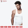 Tempo Premium Quality Pure Cotton Vest White Color For Men Pack of 1 All Season. 