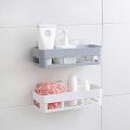 1Pcs Kitchen Wall Mounted Plastic Bathroom Box Bath Rack Shower Holder Storage Shelf. 