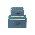 Simple fabric storage box with lid, student dormitory, household finishing artifact, clothes, sundries, foldable storage box. 