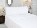 Bed Sheet- Plain White -King Size. 