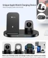 WAITIEE Wireless Charger -3 in 1 15W Fast Charging Station for i-Phone 14/13/12/11 Series/XS/Max/XR/XS/X/8 Plus/Galaxy and iWatch SE/6/5/4/3/2 & (No Watch Charging Cable). 