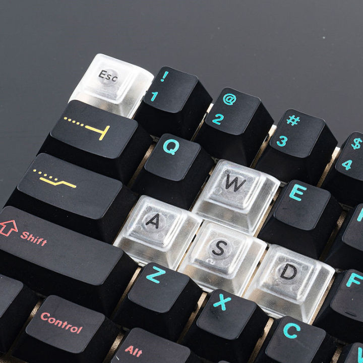 Transparent%20DSA%20Keycaps%20ABS%20Gaming%20Mechanical%20Keyboard%20Clear%20Cap%20Backlight%20Custom%20ESC%20WASD%20Arrow%209%20Key%20dsa%20Front%20Engraved%20Keycap%20-%20Image%203