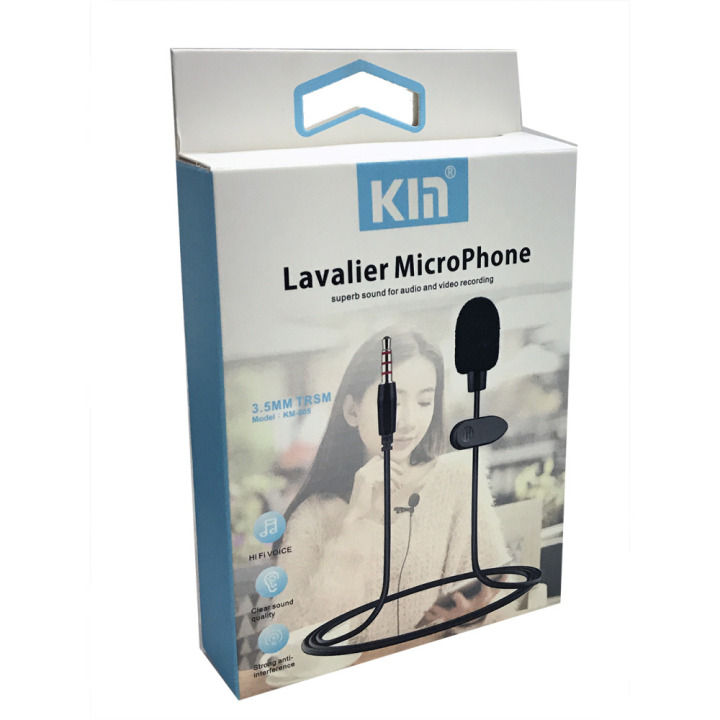 PROFESSIONAL LAVALIER MICROPHONE BEST CLIP-ON SYSTEM LAPEL MIC CONDENSER FOR REC
