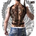 【Good-Love Store】dragon wolf lion temporary tattoos men back tattoo body art y waterproof fake sticker big water transfer. 