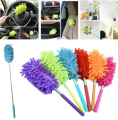 Telescopic Microfiber Wall Duster Cleaning Brush Feather Microfiber Duster Magic Dust Cleaner Fit with Extendable Telescopic Wall Hanging Handle. 