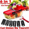6 In 1 Multifunctional Vegetable Cutter Mandoline Slicer Chopper Potato Peeler Carrot Cheese Grater Shredder Kitchen Accessories. 