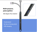 Electric USB Kitchen Candle Lighter Rechargeable Windproof Gas Lighters Home BBQ Flameless Candle Lighters Electric Arc Lighters. 