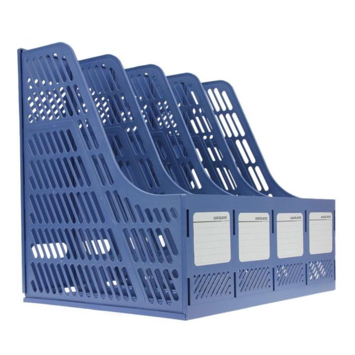 Multi-function%20Plastic%20Storage%20Hanger%204%20Section%20Divider%20File%20Paper%20Magazine%20Rack%20Holder%20Office%20Home%20Desktop%20Book%20Box%20Bookshelf%20-%20Image%204