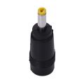 QUANBU Yellow Tip 4.0x1.7 mm Male Plug to 5.5x2.1mm Female Jack DC Power Connector Black. 
