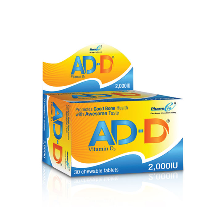 AD-D 2000IU Chewable Tablet by PharmEvo