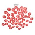 Set of 100 Acrylic ID Number Tags Locker Key Labels Office Cabinet Number Tags. 