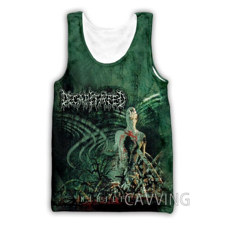 CAVVING 3D Printed Decapitated Band Tank Tops Harajuku Vest Summer Undershirt Shirts Streetwear for Men/women