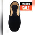 Black velvet Leather Khussa Shoes  for Mens &  Woman. 