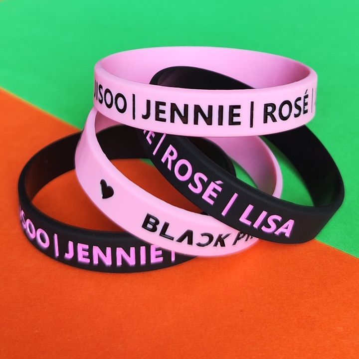 Kpop Idol BLACKPINK JISOO JENNIE ROSE LISA Silicone Bracelet