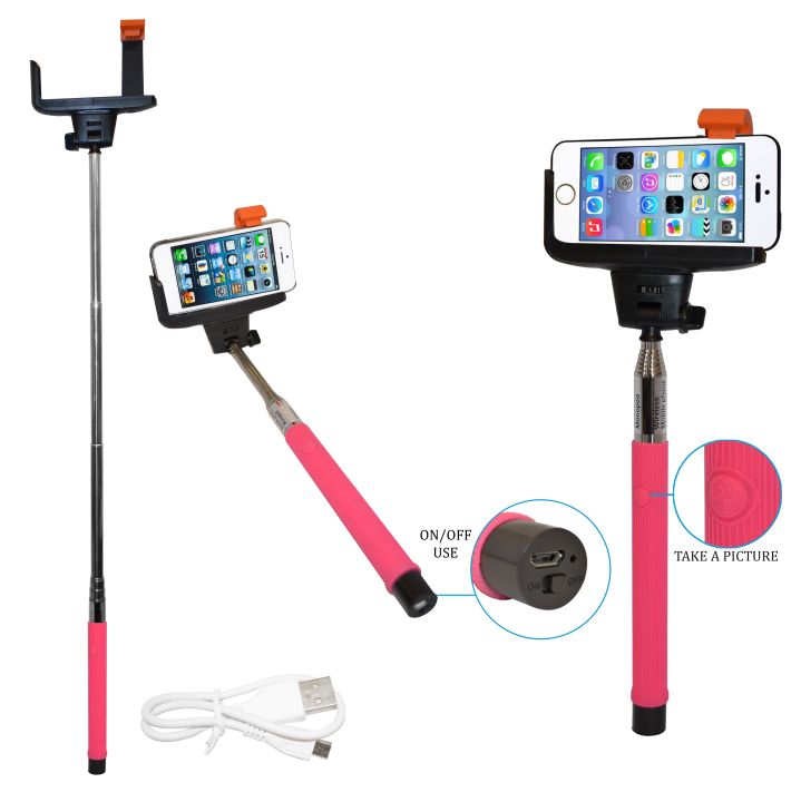 Marquant Selfie Stick Pink Gadget