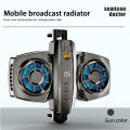 K4 Mobile Phone Radiator With Smartphone Temperature Display Dual Cooling Fan Phone Cooler energy-saving cycle. 