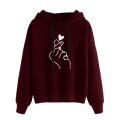 Womens Musical Notes Long Sleeve Hoodie Sweatshirt Hooded Pullover Tops Blouse Sudaderas Mujer Bts Album Moleton Feminino. 