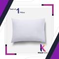 White Pillow filled with Best Quality Ball Fiber Polyester Size (16" x 26"). 