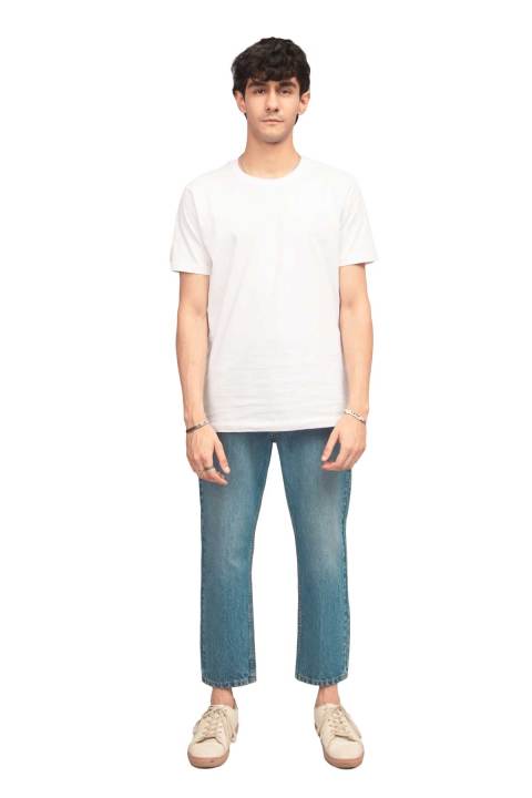 Rivvet Theo Loose Fit Light Blue Jeans for Men