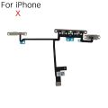 Volume Button Flex Replacement For iPhone X XR XS Max Volume Control With Mute Switch Flex Cable Include Metal Bracket. 