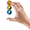 FinGears - Pack of 3 Magnetic Rings Stress Relief Fidget Spinner Toy. 