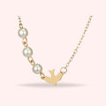 Albatross Bird Pearl Choker Necklace- Lovely Chain for Girls and Women. 