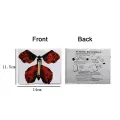 Magic Butterfly Flying Rubber Band Powered Wind up Toy Party Card For Funny Gift. 