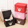 Higher Quality Cartoon Panda Printed Foldable Storage Bins Quilt Basket Kid Toys Organizer torage Boxes Cabinet Wardrobe Storage. 