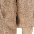 Women Autumn Winter Oversized Jacket Coat Fashion Open Hooded Coat Female Long Sleeve Fuzzy Jacket Casual Outwear Khaki XXL. 