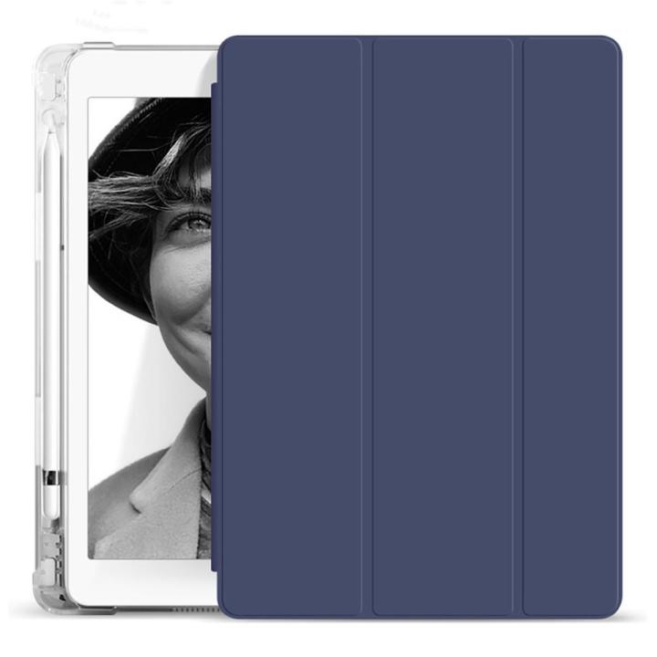 IPad case IPad 9 8 7 10.2 Mini 4 5 6 9.7 2017 / 2018 Air 3 Pro 10.5 Transparent Case Cover Back With Pencil Slot Holder Case Protective Magnet Auto Wake Cover