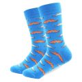 1 Pair Drop Shipping Male Cotton Socks Colorful Bird Art Socks Multi Pattern Long Happy Funny Skateboard Socks Men's Dress Sock. 