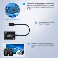 HDMI Video Audio Capture Card, Durable 4K HDMI to USB 3.0 HDMI Capture Device for High Definition Acquisition, HDMI Camera Video. 