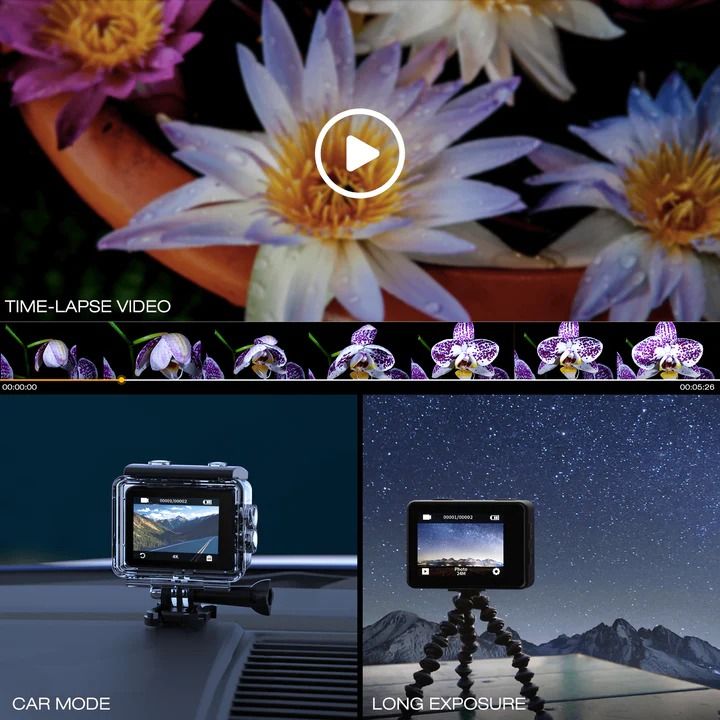 Campark%20X35/AC01%20Action%20Camera%204K%2024MP%20Wi-Fi%20Underwater%20Waterproof%20Camera%2040M%20with%20Dual%20Screen%20-%20Image%208