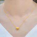 24K Gold Plated Heart Pendant Necklace for Women. 