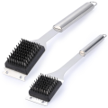2 Pack Grill Brush, 16.5Inch & 14Inch Wire BBQ Grill Brush for Outdoor Grill, Stainless Steel Cleaning Brush Silver. 