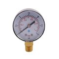Water Manometer-1 x Pressure Gauge-Black + Gold + White. 