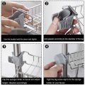 M.sale Faucet Sink Rack Rag Drain Storage Rack Household Kitchen Toilet Bathroom Organizer Punch Free Sink Storage Rack Stainless Steel Drain Rack Sponge Soap Cloth Storage Holder Shelf. 